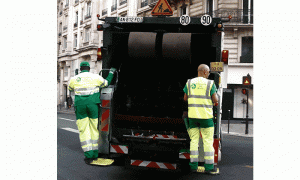 Les boueurs de Paris en grve 